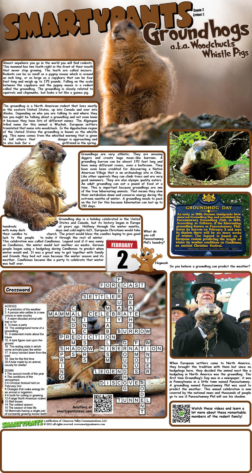 012923 Groundhogs solutions