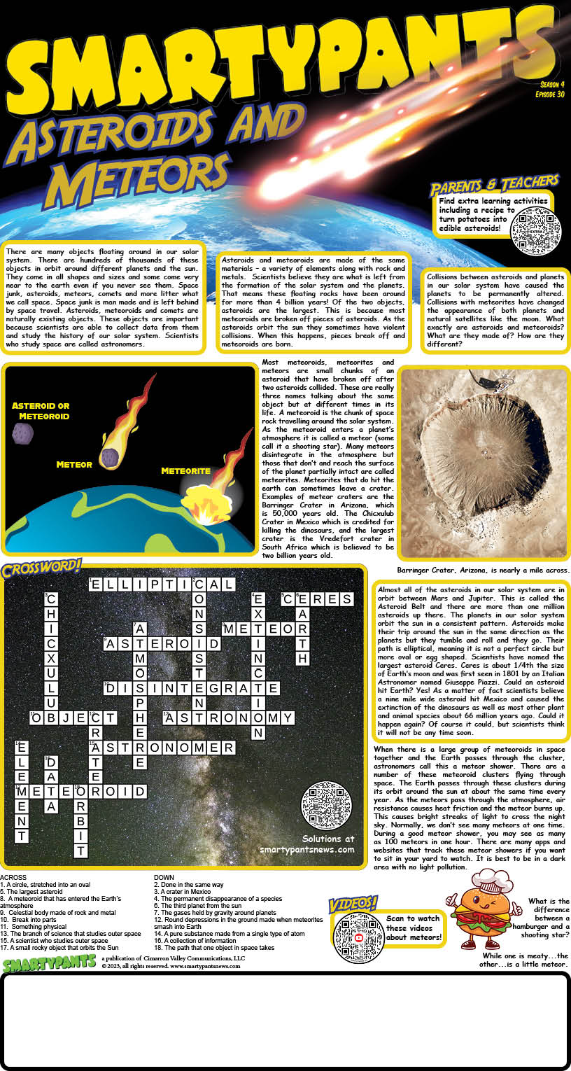 Asteroids and Meteors