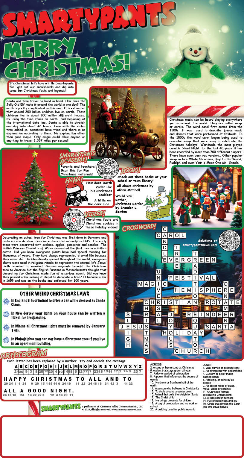 Christmas Puzzle Solutions