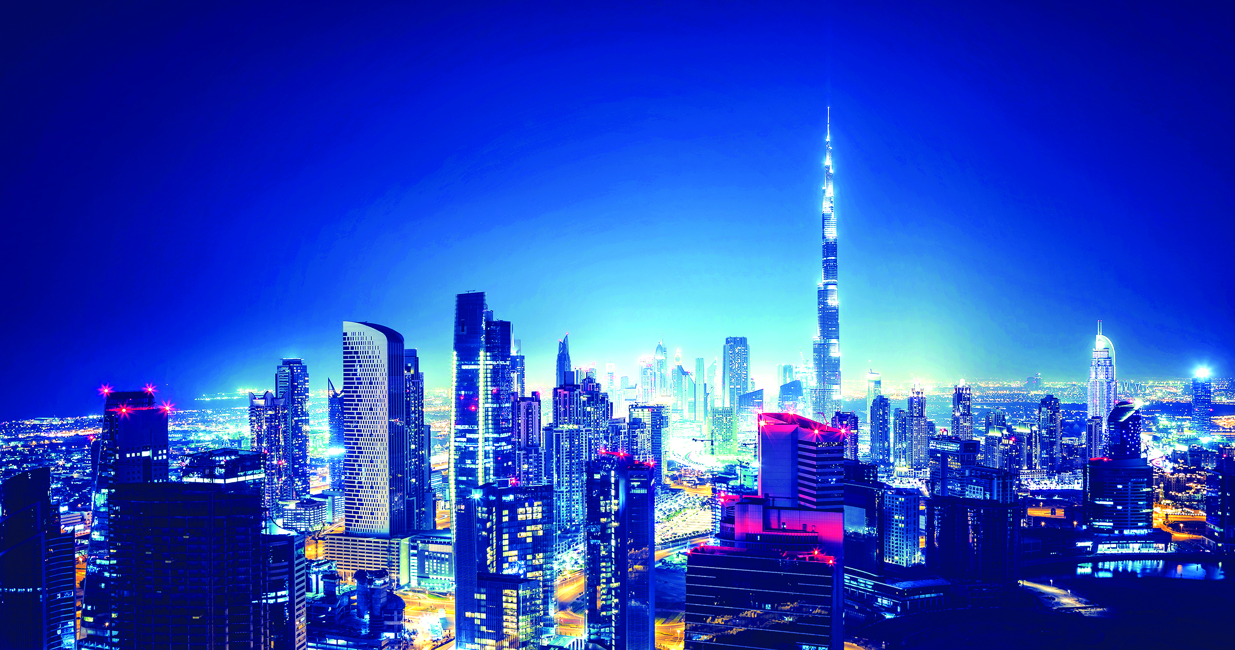 Burj at night