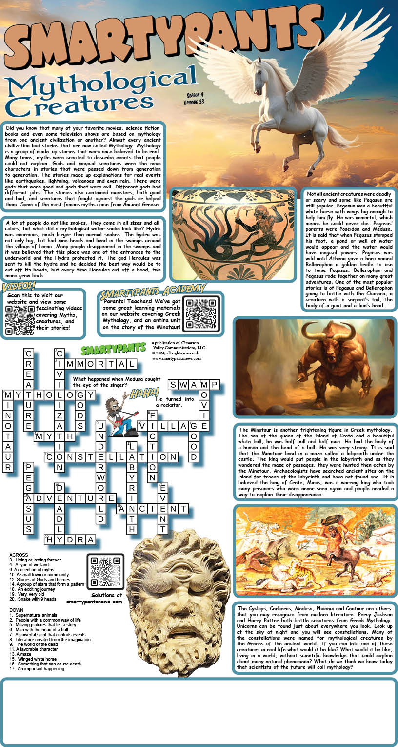Mythological Creatures Solutions
