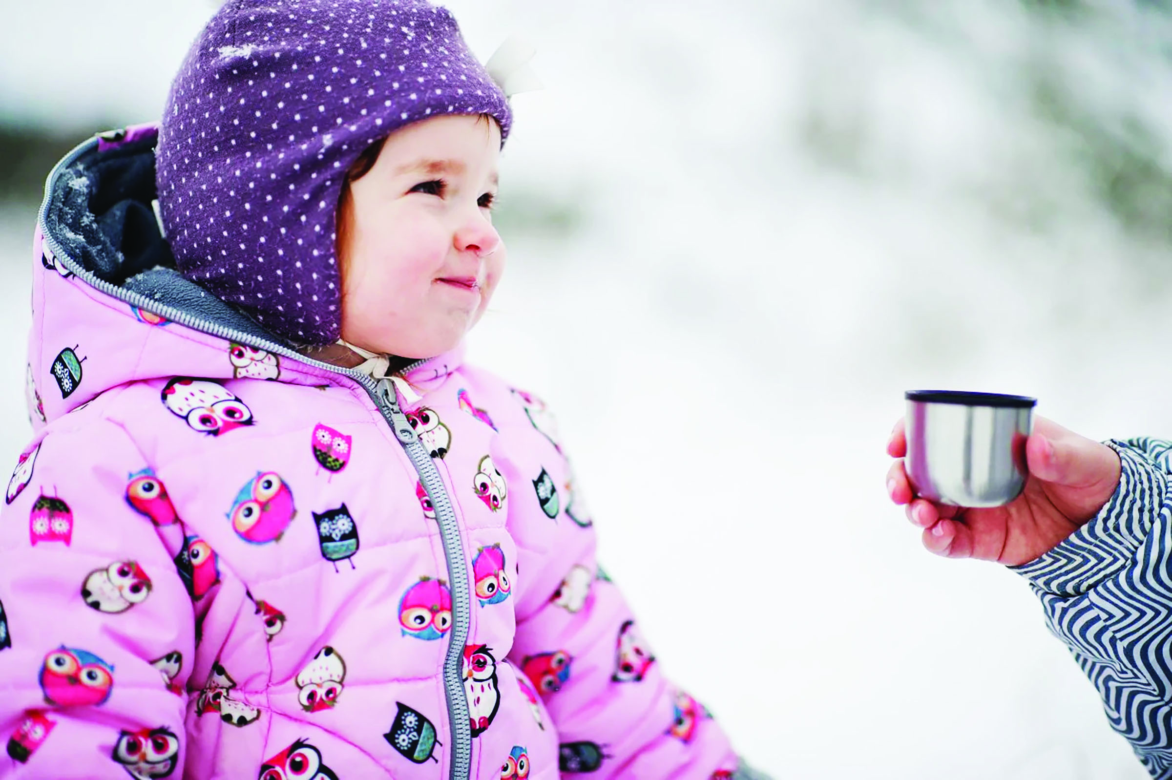 Girl in winter coat