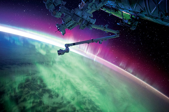Aurora from space