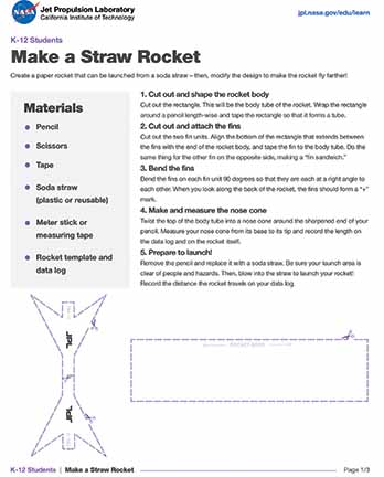 Straw rocket