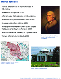 Thomas Jefferson Activity Booklet