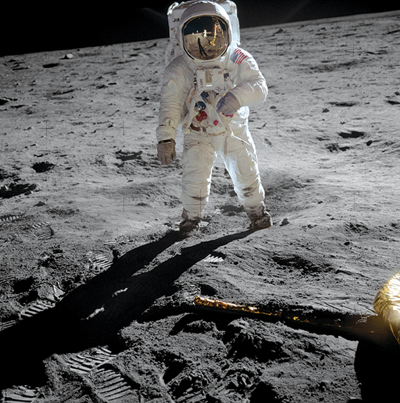 Buzz Aldrin on the Moon