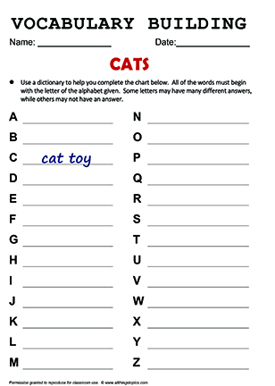 Cat Vocab