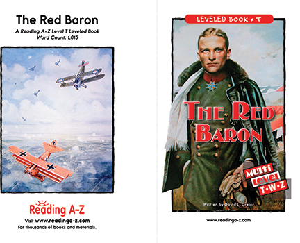 Thumbnail of leveled reader about the Red Baron