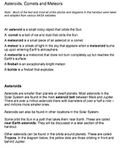 Meteor worksheet thumbnail