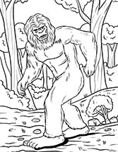 Bigfoot Coloring Thumb