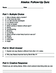 Alaska Worksheets