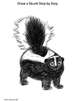 How to draw a skunk