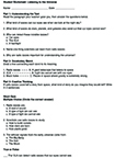 Student Worksheet