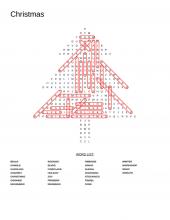 Christmas word search answers