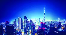 Burj at night