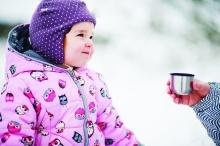 Girl in winter coat