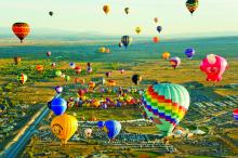 Balloon Fiesta from the air